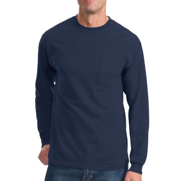 Long Sleeve Essential T Shirt with Pocket PC61LSP Thumbnail